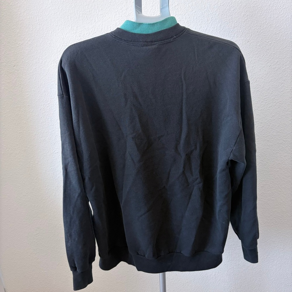 Vintage Jerzees Calico Harbor Kittens Dandelion‎ Sweatshirt Black XL Made in USA - Picture 4 of 7